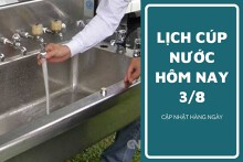 Lịch cúp nước TP HCM ngày 3/8 và sáng ngày 4/8 mất nước tại hàng loạt khu vực, tuyến phố địa bàn trung tâm vào ngày cuối tuần