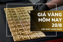 Giá vàng hôm nay 20/8: Vàng SJC tăng sốc 3,8 triệu đồng/lượng, vàng nhẫn lập tức bật mạnh