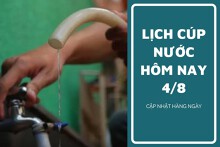 Lịch cúp nước TP HCM ngày 4/8 và sáng ngày 5/8 mất nước tại hàng loạt khu vực, tuyến phố địa bàn trung tâm vào ngày cuối tuần