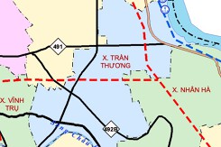 Bản đồ quy hoạch giao thông xã Trần Thương, tỉnh Ninh Bình thời kỳ 2021 - 2030
