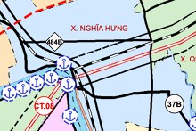 Bản đồ quy hoạch giao thông xã Nghĩa Hưng, tỉnh Ninh Bình thời kỳ 2021 - 2030
