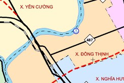Bản đồ quy hoạch giao thông xã Đồng Thịnh, tỉnh Ninh Bình thời kỳ 2021 - 2030