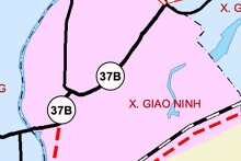 Bản đồ quy hoạch giao thông xã Giao Ninh, tỉnh Ninh Bình thời kỳ 2021 - 2030