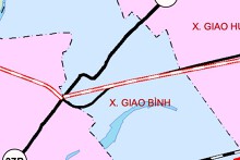 Bản đồ quy hoạch giao thông xã Giao Bình, tỉnh Ninh Bình thời kỳ 2021 - 2030