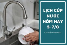 Lịch cúp nước TP HCM ngày 5/8 đến ngày 7/8  cập nhật các tuyến đường, khu phố, hẻm cúp nước liên tục nhiều giờ