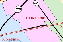 Bản đồ quy hoạch giao thông xã Giao Hưng, tỉnh Ninh Bình thời kỳ 2021 - 2030