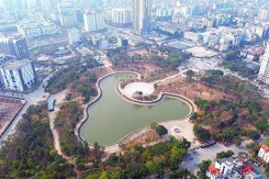 Khu vực Công viên Cầu Giấy sẽ là điểm bắn pháo hoa và phố đi bộ mới tại Hà Nội