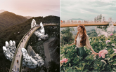 Cầu Vàng Đà Nẵng xuất hiện trên tài khoản có hơn 314 triệu lượt theo dõi của Instagram