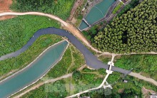 Toàn cảnh nhà máy nước sông Đà, nơi nguồn nước sạch cho Thủ đô đang bị đe dọa