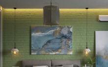 Trang trí phòng ngủ màu xanh căng tràn sức sống
