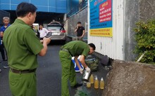 Bắt quả tang công ty giặt ủi xả nước thải ra sông Soài Rạp