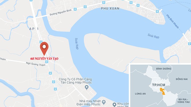 Bắt quả tang công ty giặt ủi xả nước thải ra sông Soài Rạp - Ảnh 2.