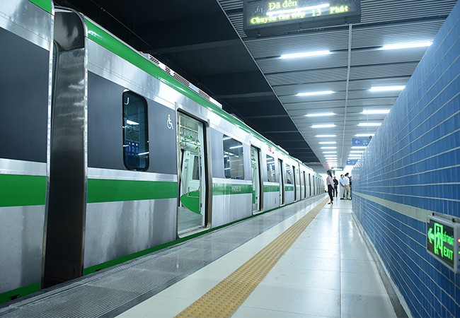 Tàu Cát Linh - Hà Đông chạy thử để nghiệm thu - Ảnh 1. Tàu Cát Linh - Hà Đông chạy thử để nghiệm thu - Ảnh 1.