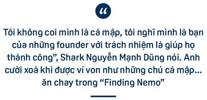 Shark Dũng: Mình có thể là con cá mập bị cá mập khác cắn, điều đấy không quan trọng! - Ảnh 1. Shark Dũng: Mình có thể là con cá mập bị cá mập khác cắn, điều đấy không quan trọng! - Ảnh 1.