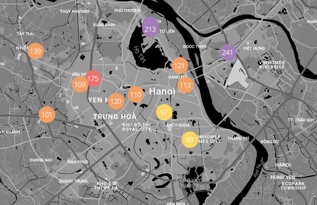 'Air Visual xep Ha Noi dung dau ve o nhiem la vo ly' hinh anh 1 'Air Visual xep Ha Noi dung dau ve o nhiem la vo ly' hinh anh 1