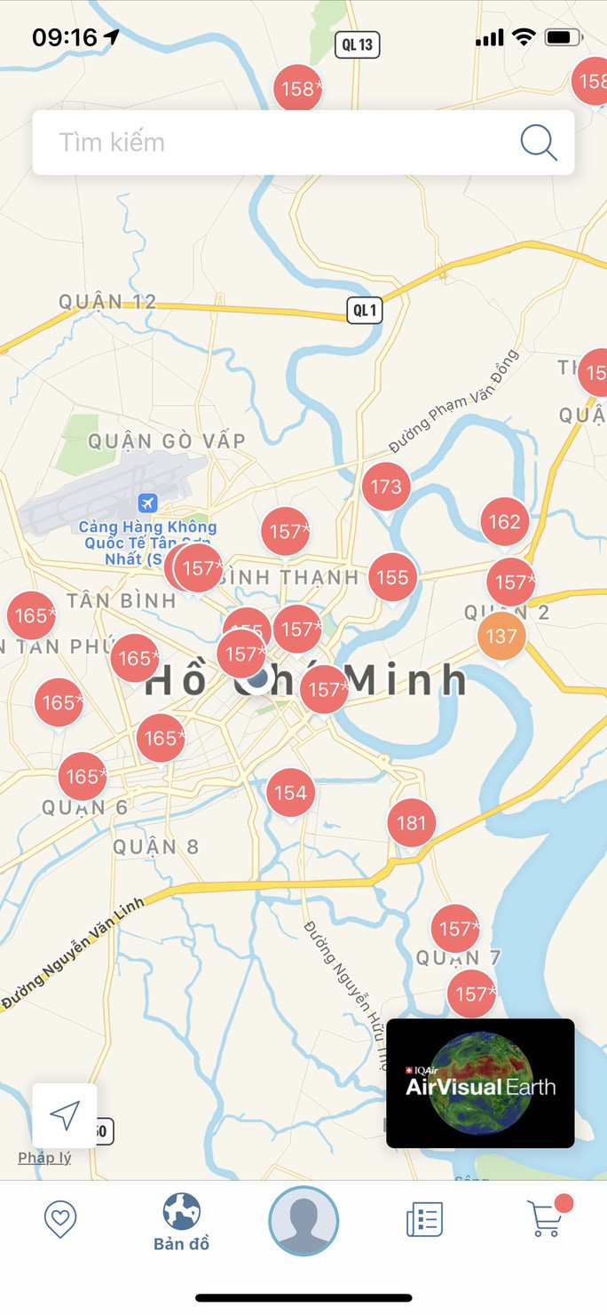 TP HCM: Toàn bộ trạm đo mức ô nhiễm không khí hiện màu nguy hiểm - Ảnh 2. TP HCM: Toàn bộ trạm đo mức ô nhiễm không khí hiện màu nguy hiểm - Ảnh 2.