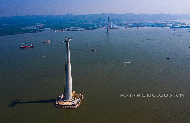 Hải Phòng tạm dừng hoạt động phà Gót để xây cáp treo dài nhất thế giới - Ảnh 1. Hải Phòng tạm dừng hoạt động phà Gót để xây cáp treo dài nhất thế giới - Ảnh 1.
