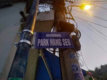 Sở VH&TT nói về việc dân tự gắn tên đường ông Park Hang-seo