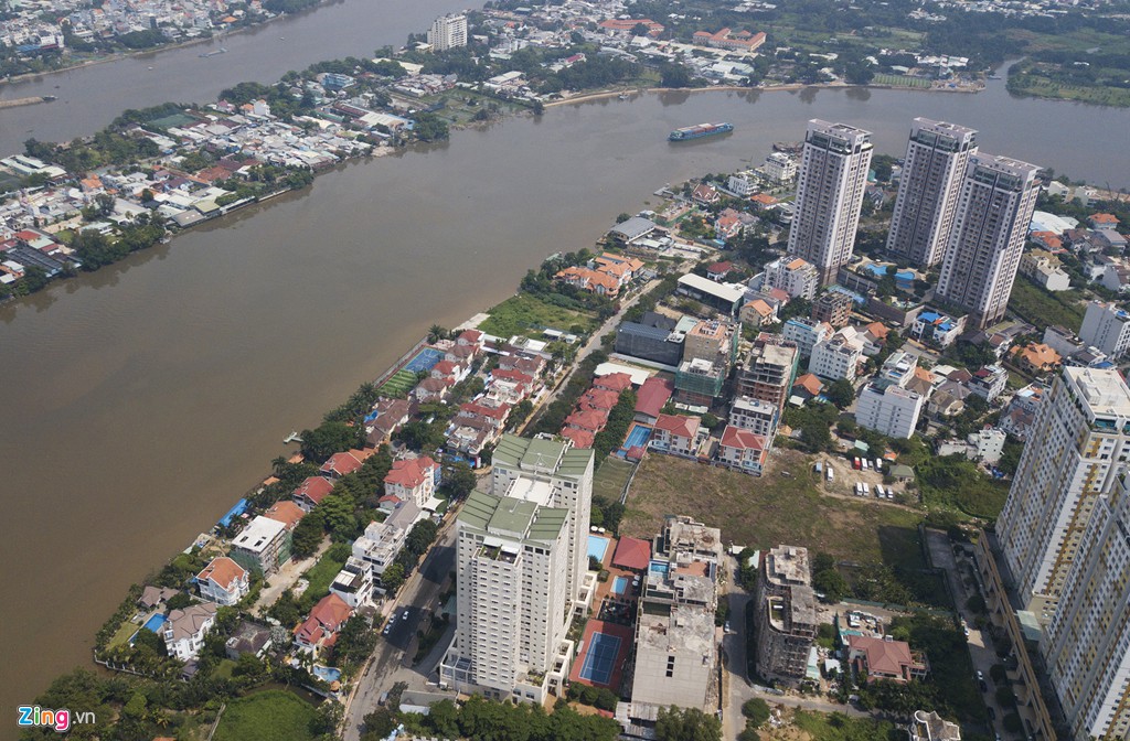 Biệt thự ở Thảo Điền bịt kín lối ra bờ sông Sài Gòn - Ảnh 1. Biệt thự ở Thảo Điền bịt kín lối ra bờ sông Sài Gòn - Ảnh 1.