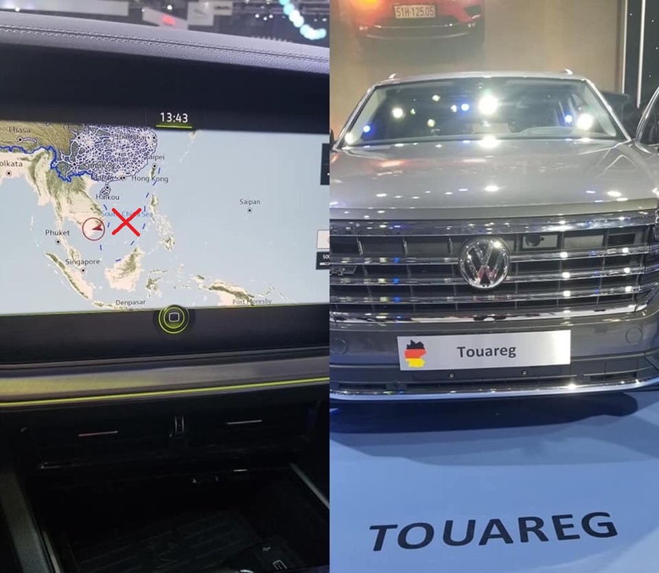 Tịch thu xe Volkswagen có bản đồ đường lưỡi bò - Ảnh 3.