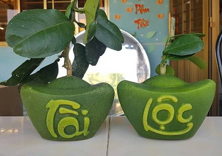 300.000 đồng một trái xoài 'nhả chữ' - Ảnh 2. 300.000 đồng một trái xoài 'nhả chữ' - Ảnh 2.