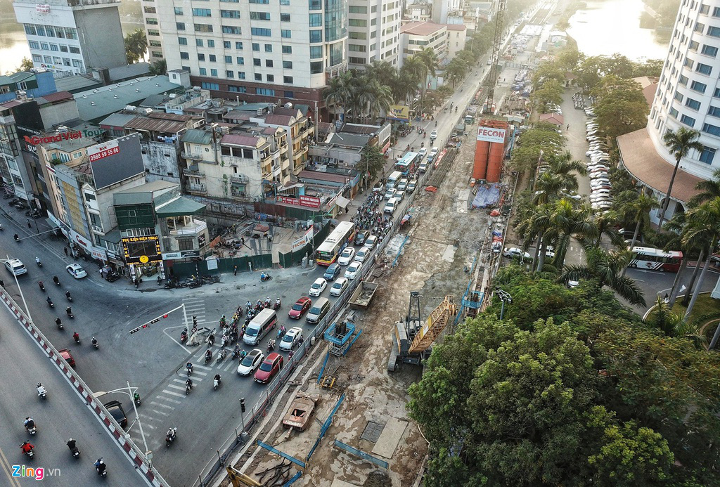 4 đại công trường ngổn ngang giữa thủ đô - Ảnh 7. 4 đại công trường ngổn ngang giữa thủ đô - Ảnh 7.