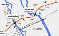 Hơn 4.500 tỉ đồng làm 26 km cao tốc ở miền Tây