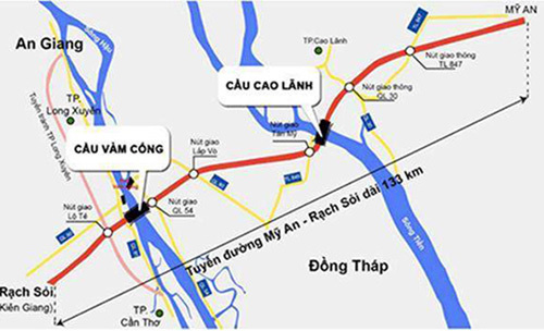 Hơn 4.500 tỉ đồng làm 26 km cao tốc ở miền Tây - Ảnh 1. Hơn 4.500 tỉ đồng làm 26 km cao tốc ở miền Tây - Ảnh 1.