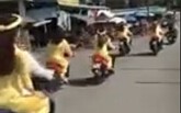 Bức xúc với đoàn rước dâu nẹt pô, đánh võng kiểu 'bao đường'