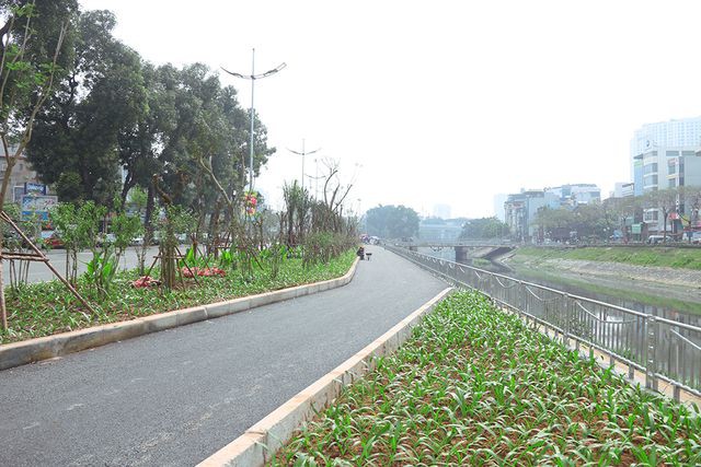 Toàn cảnh con đường dọc sông Tô Lịch chỉ để đi bộ, đi xe đạp - Ảnh 5.