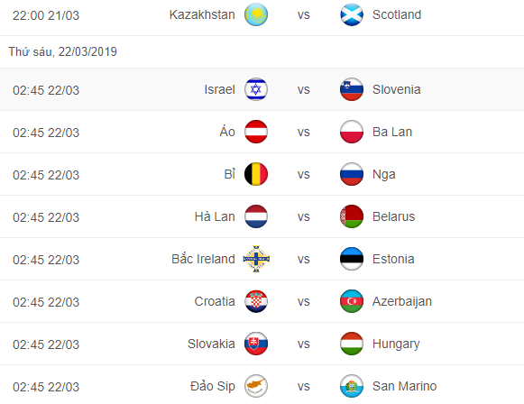 Lịch thi đấu bóng đá hôm nay (21/3): Á quân World Cup dễ thở, Quỷ đỏ giáp mặt Gấu Nga - Ảnh 2. Lịch thi đấu bóng đá hôm nay (21/3): Á quân World Cup dễ thở, Quỷ đỏ giáp mặt Gấu Nga - Ảnh 2.