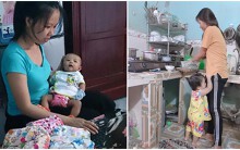 Bức ảnh chứng minh sự vô lí của câu nói: 'Mỗi việc ở nhà chăm con, làm gì đâu mà mệt'