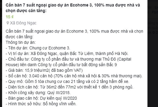 Mua nhà xã hội mất tiền chênh 500 triệu: Cò quay siết tiền khách mua - Ảnh 1.