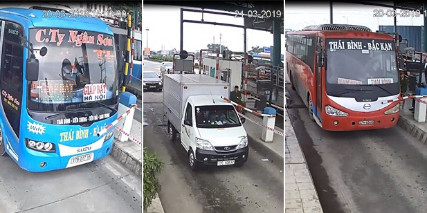 Hai ngày thu phí trở lại, BOT Mỹ Lộc bị 5 vụ tông barie - Ảnh 1.