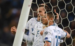 Vòng loại Euro 2020: 'Gấu Nga' bừng tỉnh bằng chiến thắng tưng bừng trước Kazakhstan