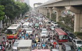 Phương tiện 'ken đặc' đường Nguyễn Trãi trước thông tin cấm xe máy
