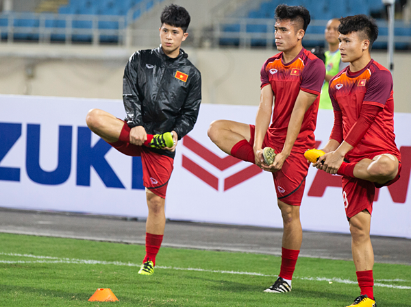 Đội tuyển U23 Việt Nam luyện tập thể lực thế nào trước khi quyết đấu Thái Lan?  - Ảnh 1.