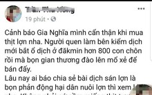 Phạt 10 triệu đồng người đăng bài viết đào xác 800 con heo bệnh lên xẻ thịt bán