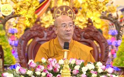 Sư Thích Trúc Thái Minh lí giải mắc dịch sởi do 'kiếp trước ăn vịt lộn'