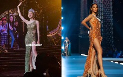 Váy Hương Giang sẽ mặc đêm chung kết Hoa hậu Chuyển giới 2019 bị nghi 'nhái' Hoa hậu Hoàn vũ
