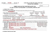 Hướng dẫn ghi hồ sơ đăng kí dự thi THPT quốc gia 2019