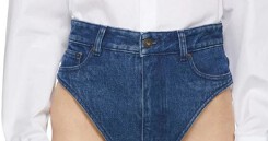 Quần jeans siêu ngắn 'xấu đau đớn' giá 470 đô vẫn cháy hàng
