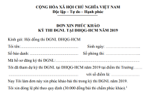 Phúc khảo bài thi Đánh giá năng lực ĐH Quốc gia TP HCM đợt 1 như thế nào?