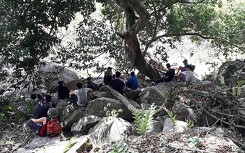 10 thanh niên bị đàn ong đốt khi leo núi Bà Đen