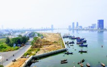 Cận cảnh dự án Marina Complex đang được thi công bên sông Hàn