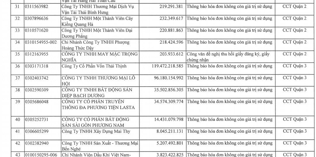 Một cá nhân tên Phượng ở TP HCM nợ thuế 130 tỉ đồng - Ảnh 2. Một cá nhân tên Phượng ở TP HCM nợ thuế 130 tỉ đồng - Ảnh 2.