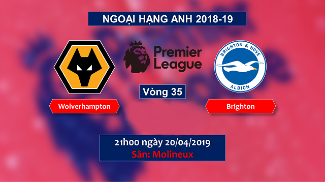 Nhận định Wolves vs Brighton, vòng 35 Ngoại hạng Anh mùa giải 2018-2019 - Ảnh 1.