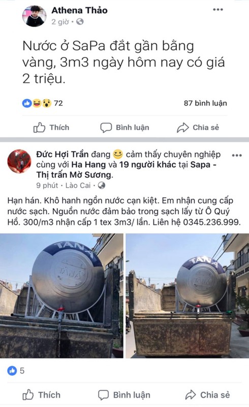 Khan hiếm nước sạch, dân Sa Pa kêu trời vì sắp đến dịp nghỉ lễ - Ảnh 3. Khan hiếm nước sạch, dân Sa Pa kêu trời vì sắp đến dịp nghỉ lễ - Ảnh 3.