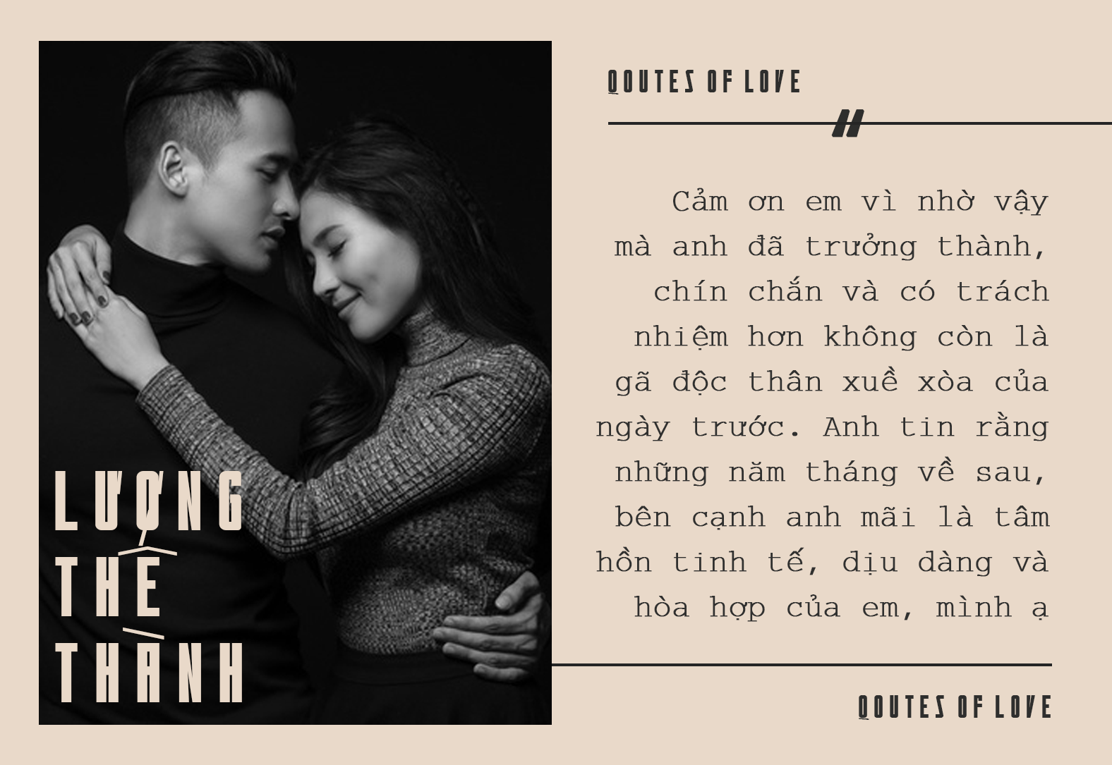 Những câu ngôn tình tặng vợ của Lương Thế Thành và lí do khiến phái đẹp mơ ước chọn được tấm chồng như thế! - Ảnh 8. Những câu ngôn tình tặng vợ của Lương Thế Thành và lí do khiến phái đẹp mơ ước chọn được tấm chồng như thế! - Ảnh 8.