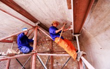 Cận cảnh vòm cầu đường sắt trăm tuổi đầu tiên được đục thông tại Hà Nội